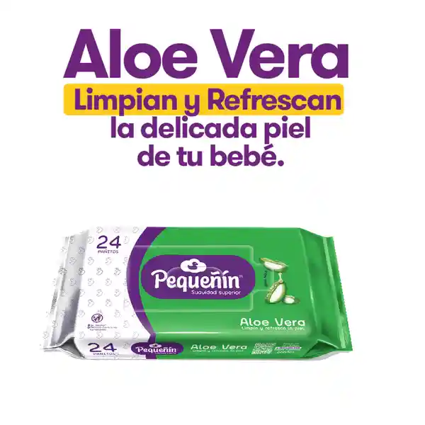 Pequeñin Toallitas Húmedas Aloe Natural