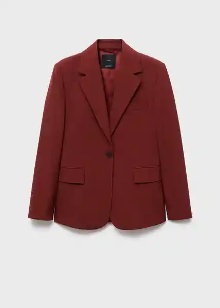 Blazer Americana Dani Pimentón Talla XS Mujer Mango