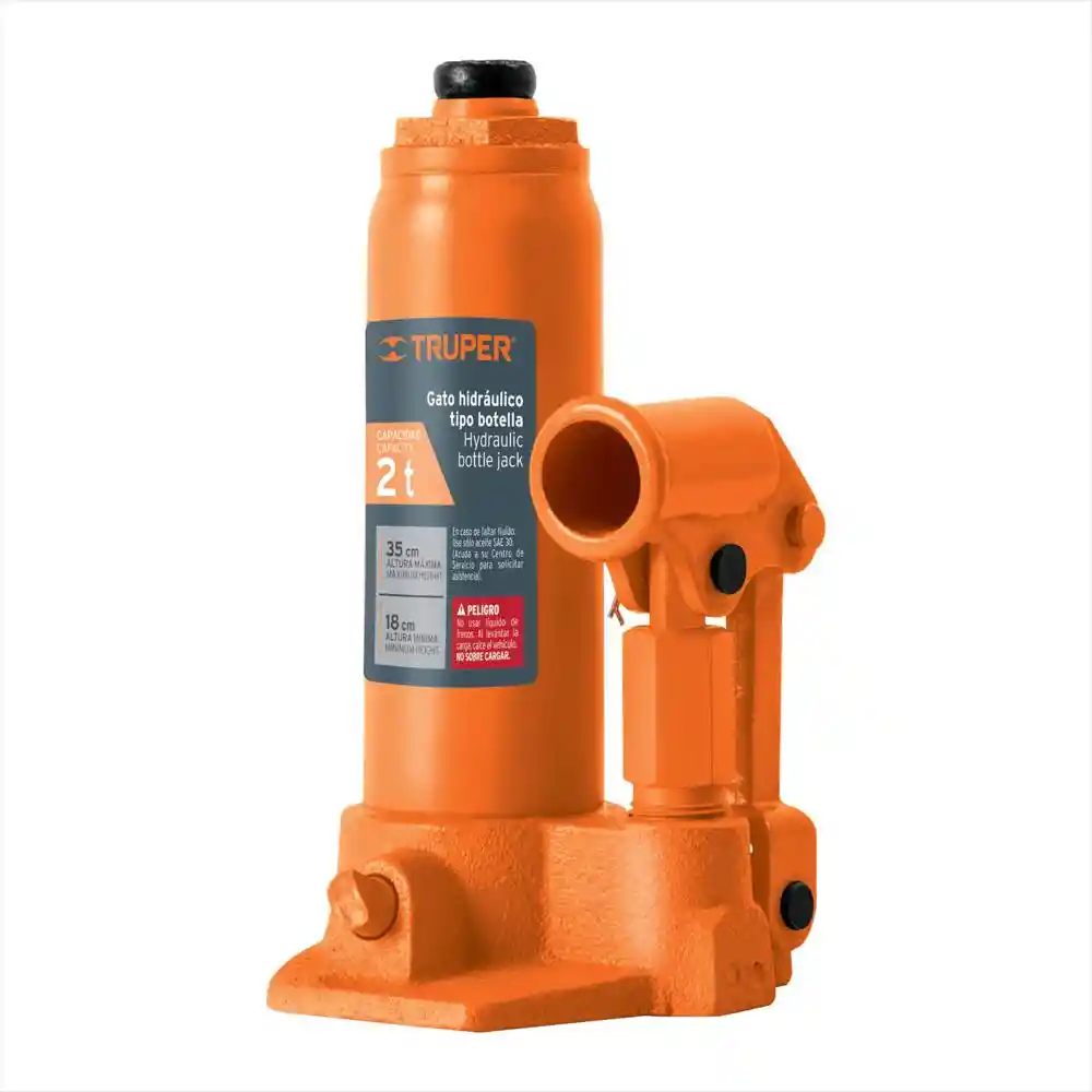 Truper Gato Tipo Botella Hidráulico 2 Toneladas 14810