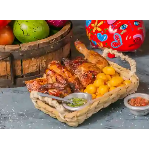 Medio Pollo Rostizado con Guarnición
