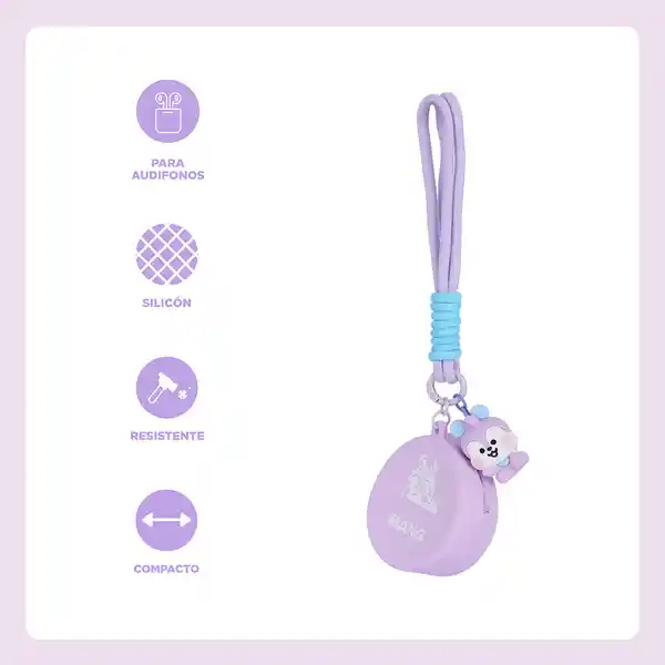 Estuche Protector de Audífonos Baby Mang Serie Bt21 Miniso