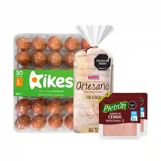 Combo Bimbo Pan Artesano Tajado 500 g + Kikes Amor Que Alimenta