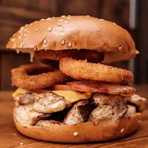 Hamburguesa la Nueva de Pollo