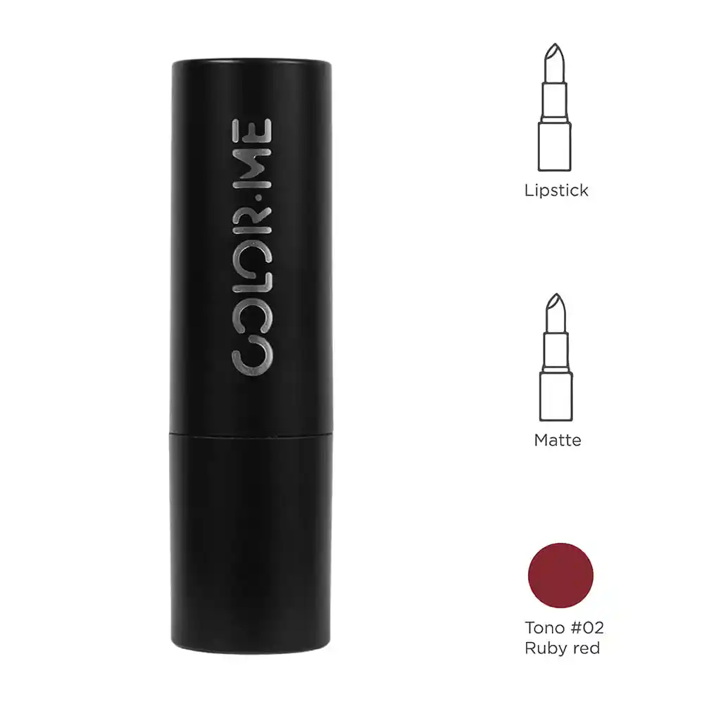 Miniso Lápiz Labial Color me Ruby Red 02