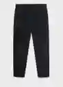 Pantalón Vulcano Negro Talla 44 Hombre Mango