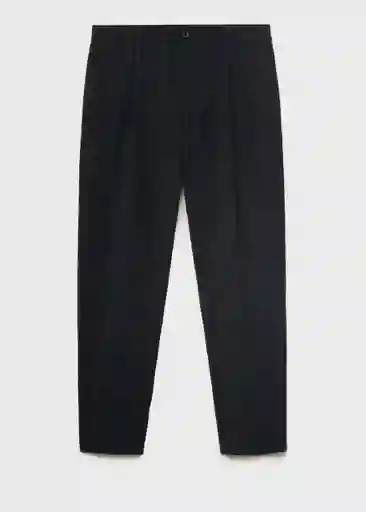 Pantalón Vulcano Negro Talla 44 Hombre Mango