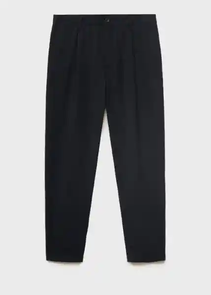 Pantalón Vulcano Negro Talla 44 Hombre Mango