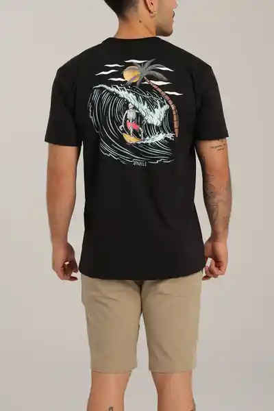 Camiseta Standard Fit Shuffle Negro Hombre Talla XXL Oneill