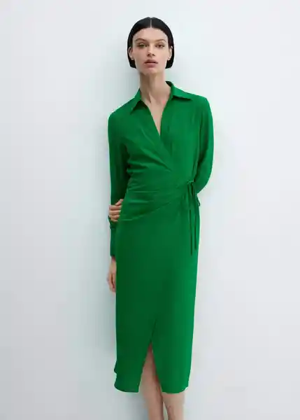 Vestido Bilma6 Verde Talla L Mujer Mango