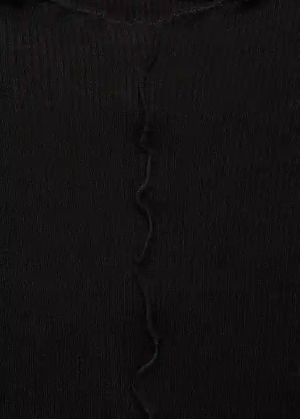 Camiseta Curlis Negro Talla L Mujer Mango