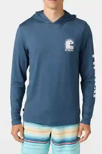 Buzo Hoodie Protección Solar Traveler Hombre Talla S Oneill