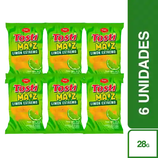 6 x Pasabocas Maiz Limon Extremo