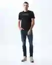Camiseta Hombre Negro Talla M 841G023_NEG194004 Americanino