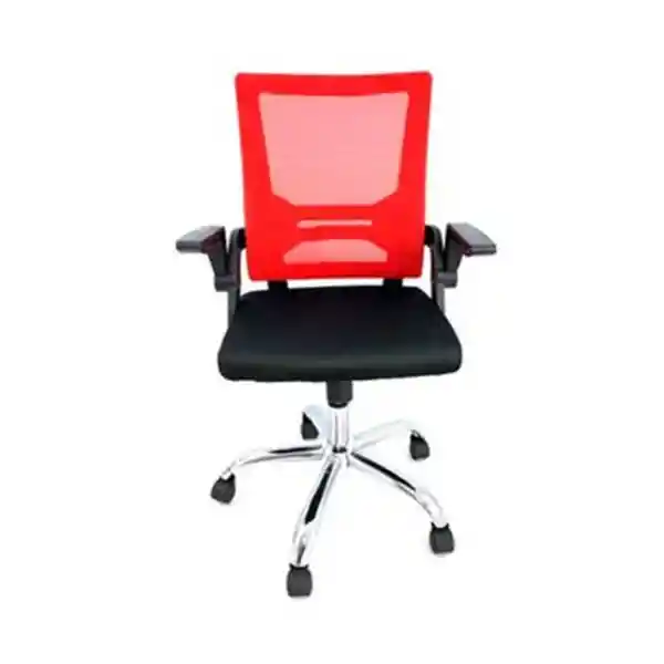 Silla Secretarial Abatible Rojo 101 x 44 x 48