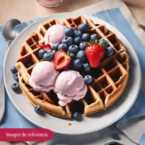 Waffle Jardín de Berries.