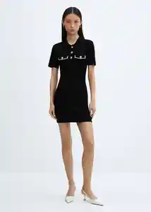 Vestido Lady-H Negro Talla S Mujer Mango