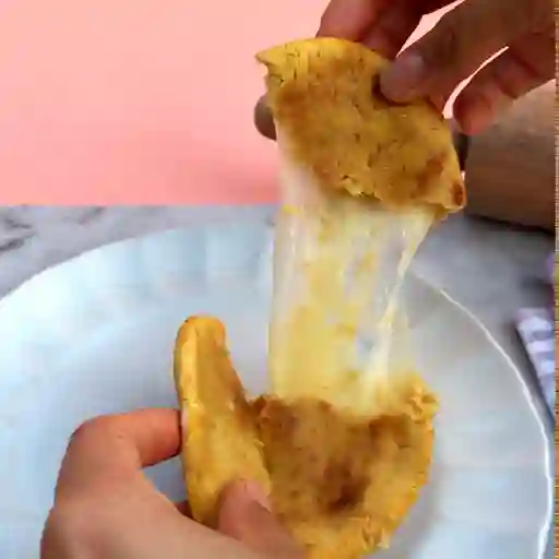 Arepas de platano con queso