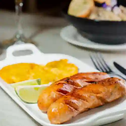 Chorizo Artesanal con Patacones
