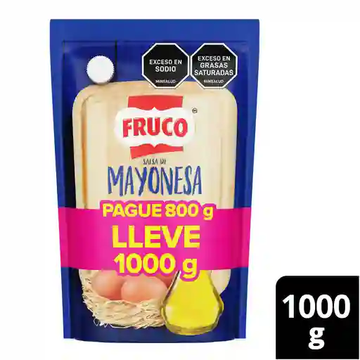 Salsa de Mayonesa Fruco Pague 800G Lleve 1000G