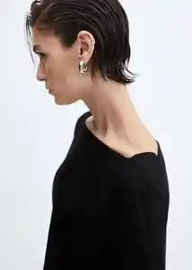 Camiseta Saco Negro Talla S Mujer Mango