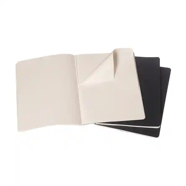 Moleskine Libreta Cahier Blanca Negra XL