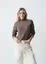 Tejido Mujer Café Seta Oscuro Talla L 083G066 Naf Naf