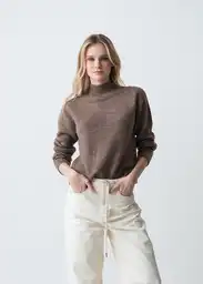 Tejido Mujer Café Seta Oscuro Talla L 083G066 Naf Naf