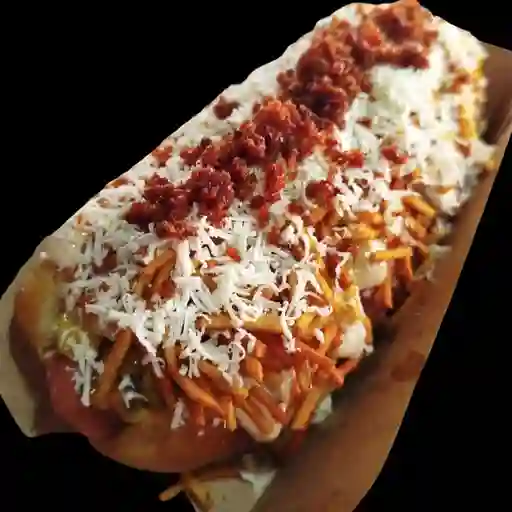 Combo mucho perro con papas y bebida