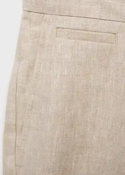 Bermuda Carp Crudo Talla 38 Hombre Mango