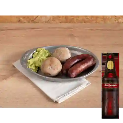 Combo Morcilla + Cerveza Club Colomabia