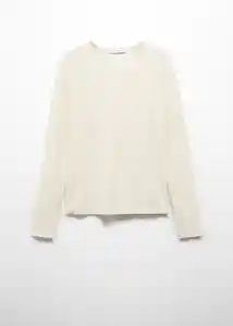 Camiseta Casiopea Crudo Talla M Mujer Mango