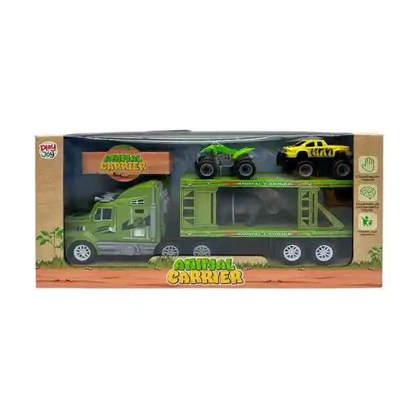 Play And Joy Set Carro a Friccion Animal Carrier