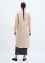 Abrigo Princess Beige Talla 24 Mujer Mango