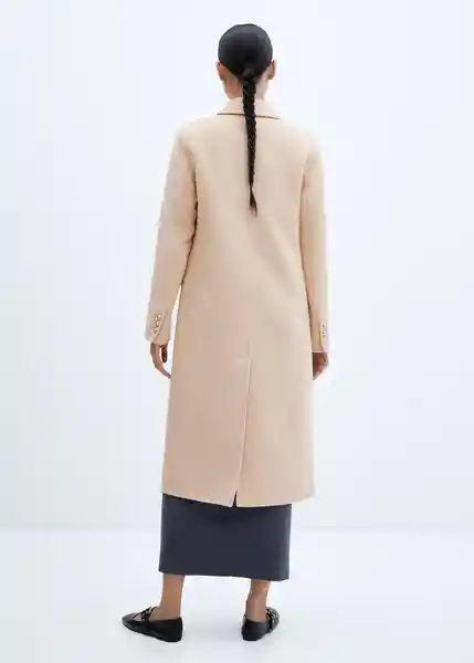 Abrigo Princess Beige Talla 24 Mujer Mango
