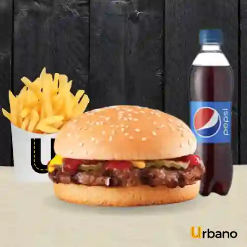 Combo Burger Small + Papas + Bebida