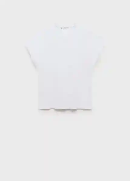 Camiseta Sevilla Blanco Talla M Mujer Mango