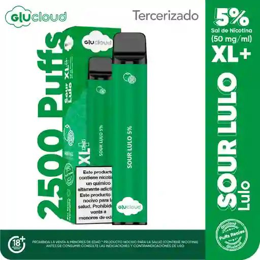 Glucloud Vapeador Sour Lulo XL 2500 Puffs