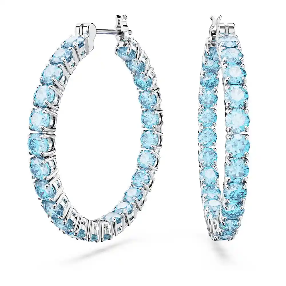 Aretes Matrix Azul 5647446 Swarovski