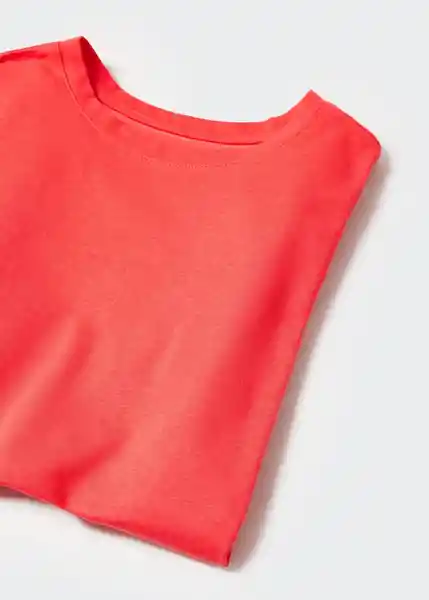 Camiseta Chalaca Naranja Talla XS Mujer Mango