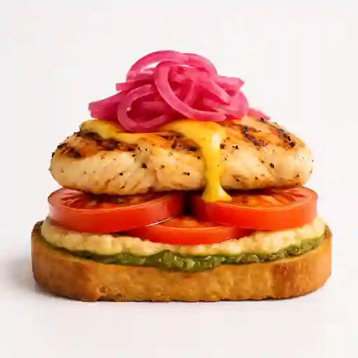 Tostada con Pollo a la Plancha