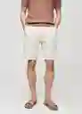 Bermuda Atrani Offwhite Talla 40 Hombre Mango