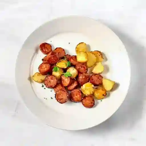 Chorizo llanero con papas