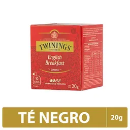 Twinings Té Negro English Breakfast Intensidad Mediana