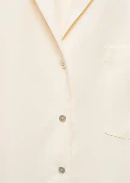 Camisa Moma Blanco Talla L Mujer Mango