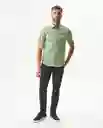 Camisa Dyed Twill Verde Yarumo Medio Talla M Chevignon