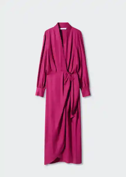 Vestido Rustik-A Fucsia Talla S Mujer Mango