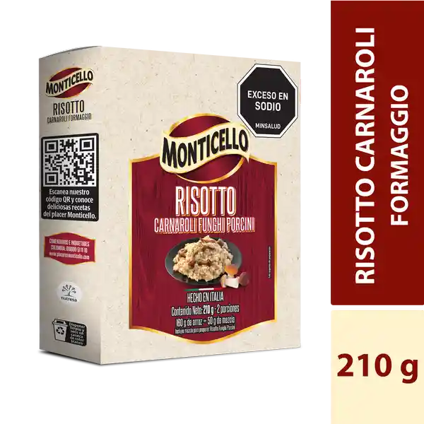 Monticello Risotto Carnaroli Funghi Porcini