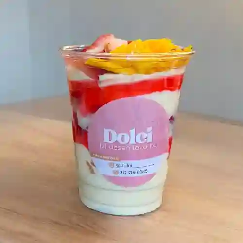 Mango-fresa con Crema Dolci 12 Onzas