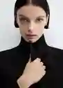 Abrigo Dali Negro Talla 18 Mujer Mango