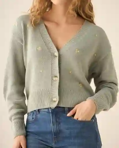 Buzo Tejido Beige Polvo Claro Talla S 662G205 Esprit